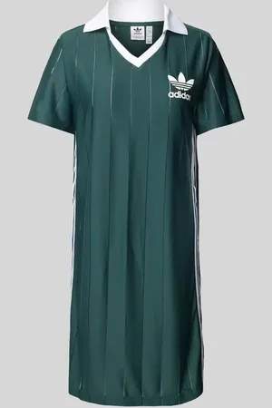adidas Sukienka o długości do kolan z wykładanym kołnierzem i dekoltem w serek