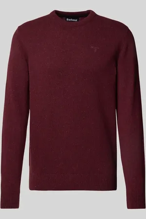 Barbour Sweter z dzianiny z wyhaftowanym logo model ‘Tisbury’