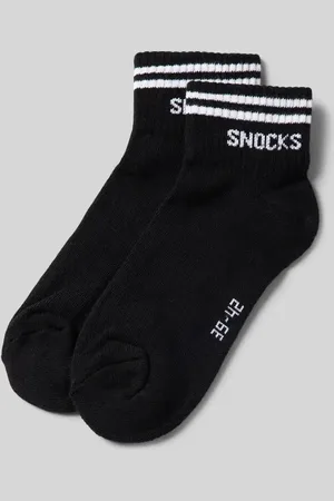 Snocks Skarpety z napisem z logo w zestawie 2 szt. model ‘Retro Ankle’