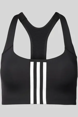 adidas Biustonosz sportowy z charakterystycznymi dla marki paskami