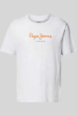 Pepe Jeans T-shirt z nadrukiem z logo model ‘EGGO’