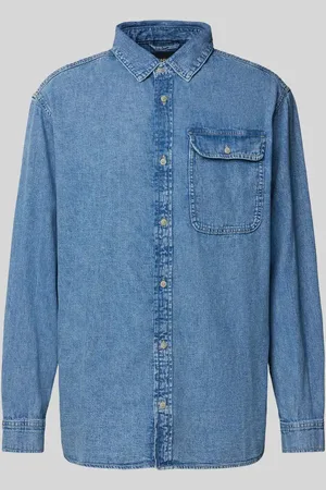 JACK & JONES Koszula jeansowa z kieszenią na piersi model ‘WILSON’