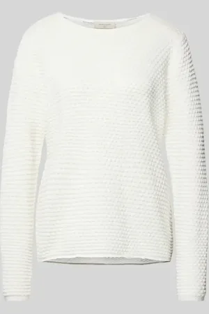 Freequent Sweter z dzianiny ze strukturalnym wzorem model ‘Dodo’