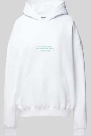 Pegador Bluza o kroju oversized z kapturem i wyhaftowanym napisem i logo model ‘NAIA’