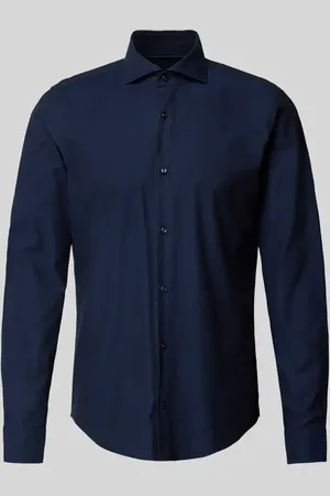 JOOP! Koszula biznesowa o kroju slim fit z kołnierzykiem typu kent