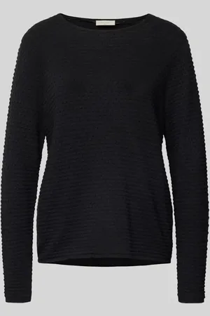 Freequent Sweter z dzianiny ze strukturalnym wzorem model ‘Dodo’