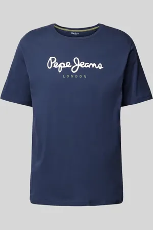 Pepe Jeans T-shirt z nadrukiem z logo model ‘EGGO’