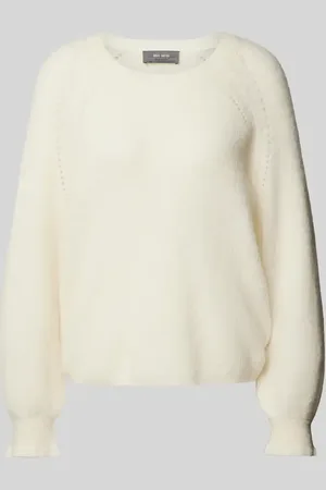 Mos Mosh Sweter z dzianiny z prążkowanymi wykończeniami