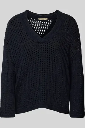 Smith and Soul Sweter z dzianiny z ażurowym wzorem