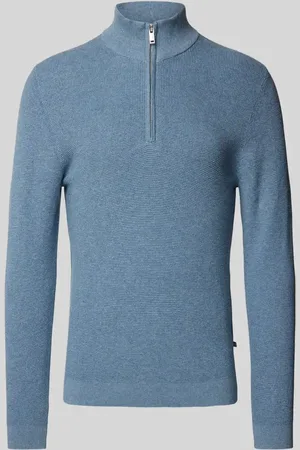 Matinique Sweter z dzianiny ze stójką model ‘lagoon’