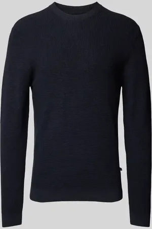 Matinique Sweter z dzianiny z okrągłym dekoltem model ‘lagoon’