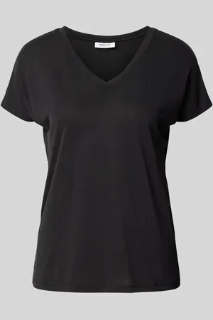 MSCH T-shirt z dekoltem w serek model ‘Fenya’