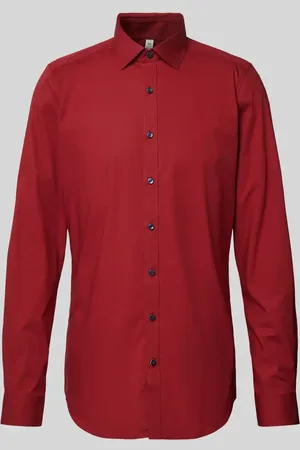 Olymp Koszula biznesowa o kroju slim fit z bardzo długim rękawem model ‘NEW YORK