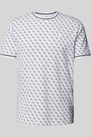 Guess T-shirt z elastycznymi zakończeniami rękawów model ‘MARSHALL’