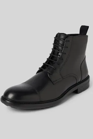 Geox Buty skórzane z ozdobnymi szwami model ‘U WALK PLEASURE’
