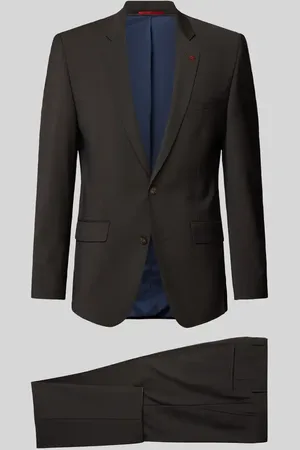 Roy Robson Garnitur o kroju slim fit z mieszanki żywej wełny, ze szpilką na rewersie