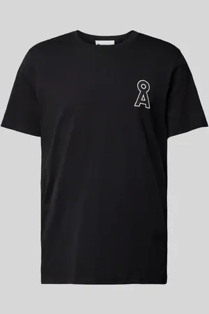 Armedangels T-shirt z prążkowanym, okrągłym dekoltem model ‘AADONI’