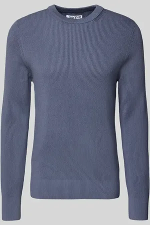 Jake*s Sweter z dzianiny z okrągłym dekoltem