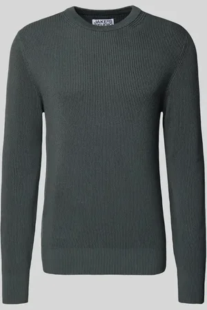 Jake*s Sweter z dzianiny z okrągłym dekoltem