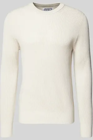 Jake*s Sweter z dzianiny z okrągłym dekoltem