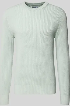Jake*s Sweter z dzianiny z okrągłym dekoltem