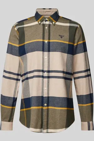 Barbour Koszula casualowa o kroju tailored fit z kołnierzykiem typu button down model ‘Iceloch’