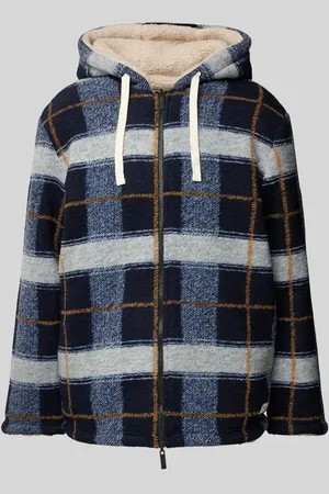 Knowledge Cotton Apparal Bluza rozpinana z kapturem