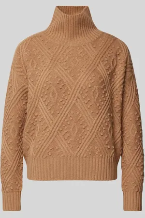 Max Mara Sweter z dzianiny z prążkowanymi wykończeniami model ‘PANINO’