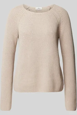 Fynch-Hatton Sweter z dzianiny z okrągłym dekoltem