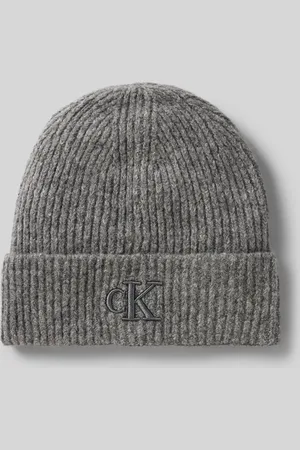 Calvin Klein Czapka beanie z wyhaftowanym logo model ‘THICK’