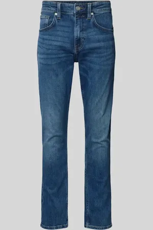 QS by s.Oliver Jeansy o kroju tapered leg z wysokim stanem i szwami w kontrastowym kolorze model ‘MAURO’