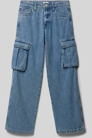 NAME IT Jeansy cargo o kroju baggy fit z wpuszczanymi kieszeniami model ‘RYAN’