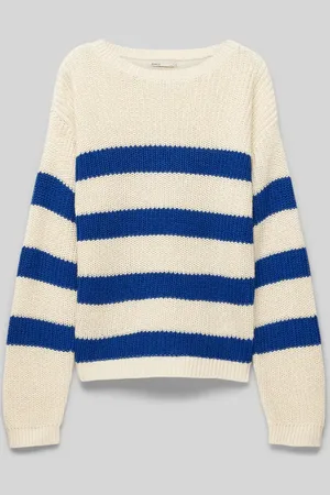 ONLY Sweter z dzianiny o luźnym kroju z prążkowanymi wykończeniami model ‘SIF’