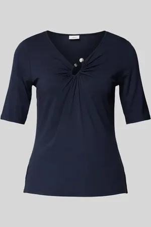 QS by s.Oliver T-shirt z detalem biżuteryjnym