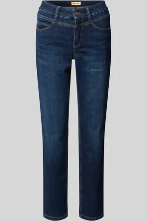 Cambio Jeansy o kroju straight fit z ozdobnymi szwami model ‘POSH’