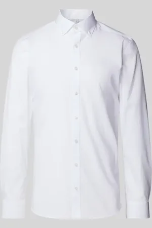 Olymp Koszula biznesowa o kroju slim fit z kołnierzykiem typu kent