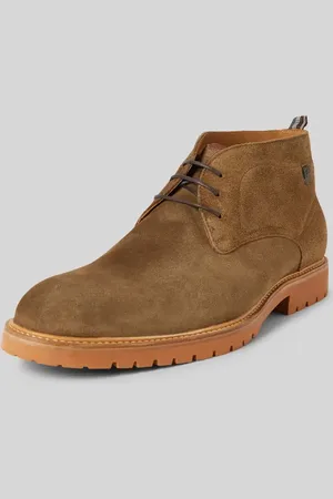 Floris van Bommel Buty skórzane z naszywką z logo model ‘De Karper’