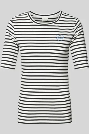 Kaffe T-shirt z wyhaftowanym logo model ‘liddy’