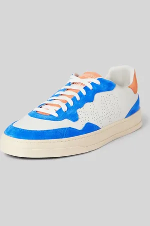 P448 Sneakersy skórzane z obszyciem w kontrastowym kolorze model ‘Bali’