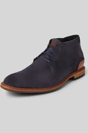Floris van Bommel Buty sznurowane z detalem z logo