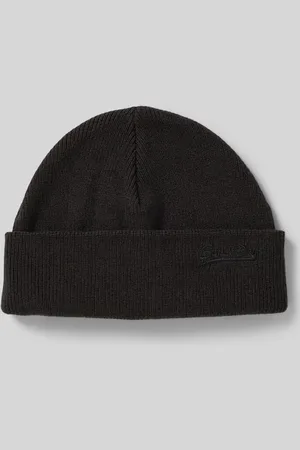 Superdry Czapka beanie z szerokim brzegiem i wyhaftowanym logo