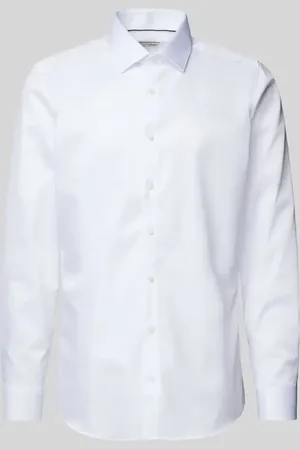 Olymp Koszula biznesowa o kroju slim fit z kołnierzykiem typu kent