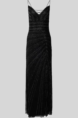 Lace & Beads Sukienka wieczorowa z cienkimi ramiączkami