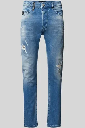 Elias Rumelis Jeansy o kroju comfort fit ze średnim stanem i efektem znoszenia model ‘Fredo’