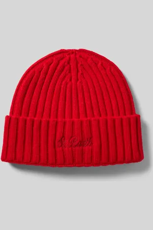 MC2 SAINT BARTH Czapka z mieszanki wełny z wyhaftowanym logo model ‘WENGEN’