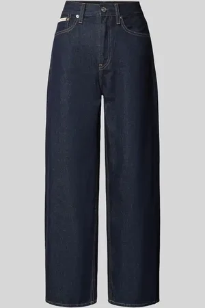 Calvin Klein Jeansy z szeroką nogawką i 5 kieszeniami model ‘BARREL’