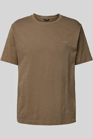 Gabba T-shirt z prążkowanym okrągłym dekoltem