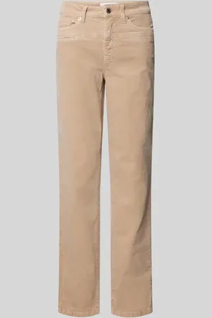 Cambio Spodnie o kroju regular fit z lamowanymi kieszeniami model ‘PEARLIE’