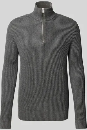 JACK & JONES Sweter z dzianiny z kołnierzem model ‘RBLALIAM’