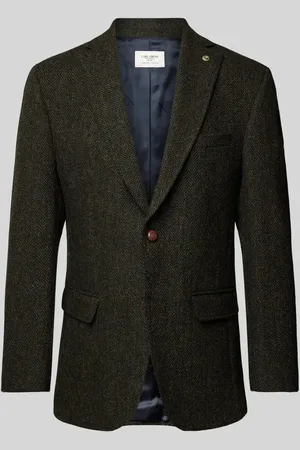 Carl Gross Marynarka o kroju regular fit z tkaniny Harris Tweed z żywej wełny model ‘Theo’